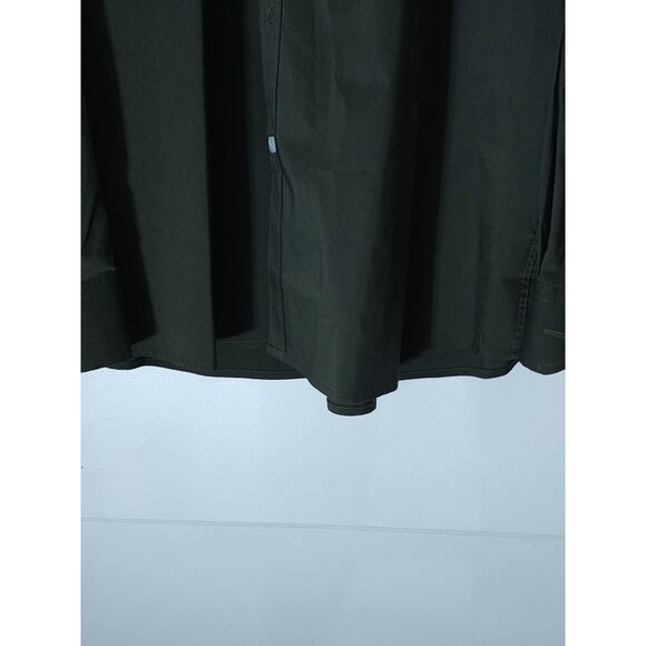 Coofandy XL Dark Green Long Sleeve Button Dress Shirt - Picture 4 of 9